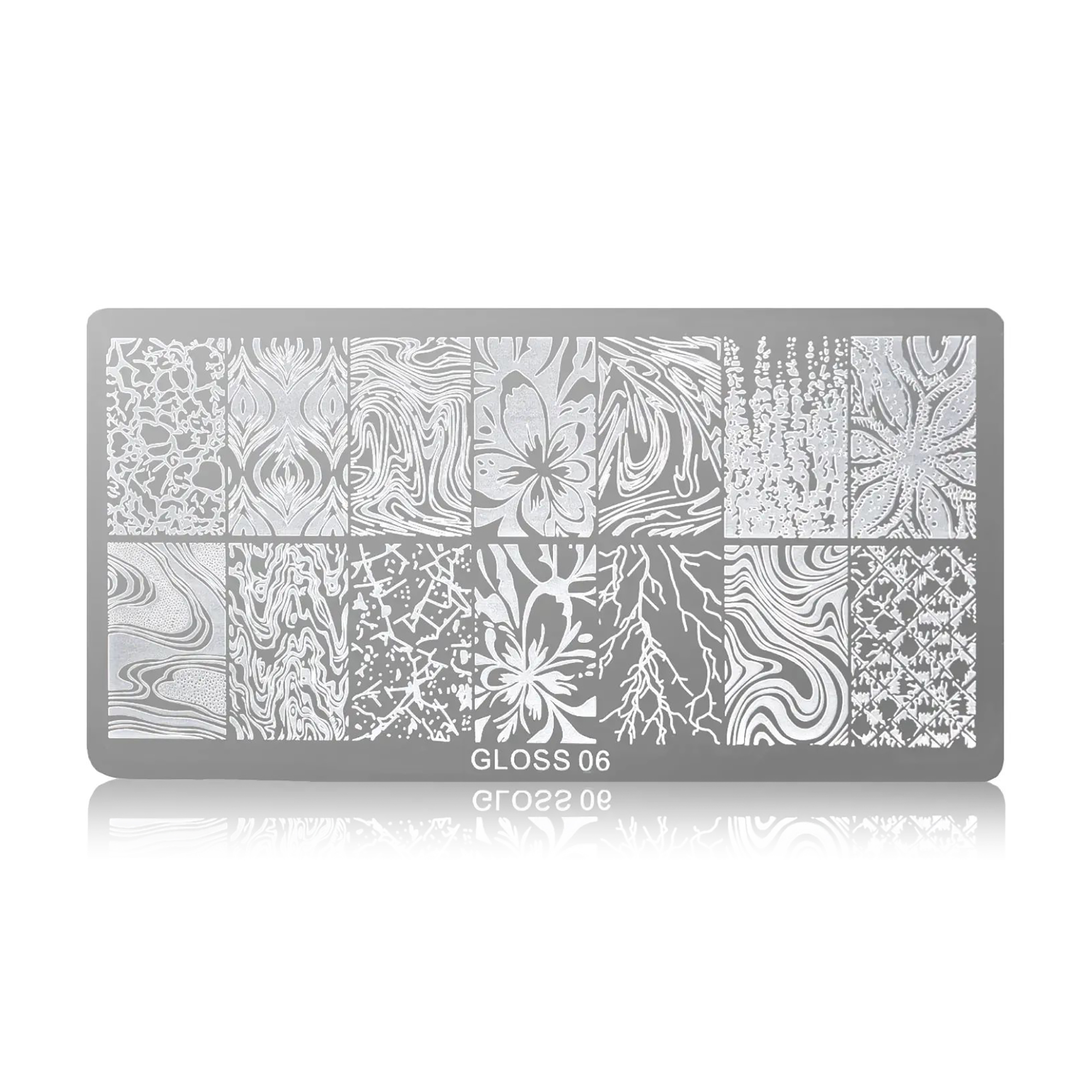 Пластина для стемпінгу Gloss 06, 6*12 см (312406)